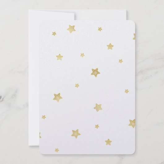 金ゴールド星 招待状 (裏面)