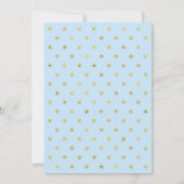 金ゴールド星 |男の子1歳の誕生日招待状 招待状 (裏面)