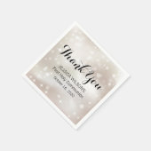 金ゴールド星Thank You First Communion スタンダードカクテルナプキン (角)