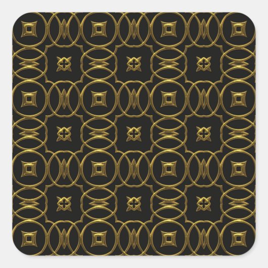 金ゴールド映画 スクエアシール (正面)