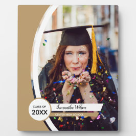 金ゴールド曲線額写真卒業 フォトプラーク