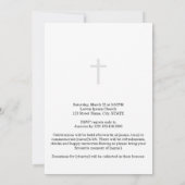 金ゴールド書の写真を愛する思い出の葬儀 招待状 (裏面)