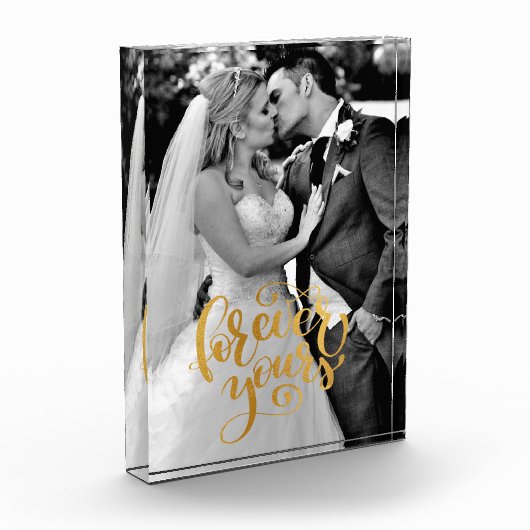 金ゴールド書は永遠に結婚の記憶 フォトブロック (左)
