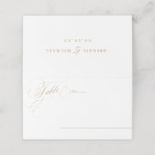 金ゴールド書エレガントクラシックヴィンテージ結婚式 プレイスカード (外部開封)