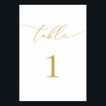 金ゴールド書ミニマリスト表番号 テーブルナンバー<br><div class="desc">これらの美しいエレガント金ゴールドテーブル番号カードは、あなたの結婚やイベントに最適だ。私たちモダンのミニマルなデザインは美しい金ゴールドホイルの書に書テーブルを含むと一致する金ゴールドテーブル番号。これらの金ゴールドテーブル番号は両側に印刷され、完全にカスタマイズ可能である。各テーブル番号を作成し、カートに追加する。注：箔詳細は、金ゴールド箔のように見える高解像度グラフィックでアートワーク内でシミュレーショ実在ンされている。**ご注意：ご注文いただくには、テーブル番号を調整し、カートに別々に番号を追加してください。終わったらチェックアウト。</div>