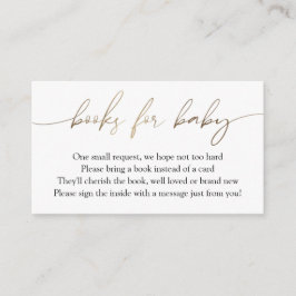 金ゴールド書モダン籍ベビー依頼 エンクロージャーカード