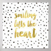 金ゴールド書感動的引用文 ポスター (正面)