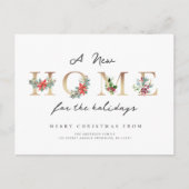 金ゴールド書簡の休日の移動告知 ポストカード (正面)