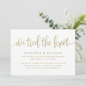 金ゴールド書結び結結婚び 招待状 (スタンド正面)