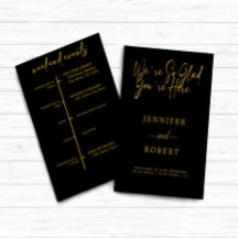 金ゴールド書結婚の週末イベントカード