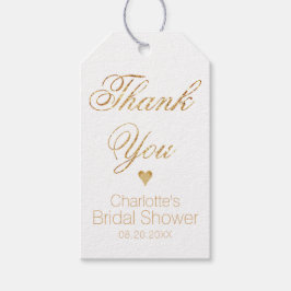 金ゴールド書道ブライダルシャワーメッセージカード ギフトタグ