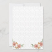 金ゴールド書道モスクかわいい花イードパーティー 招待状 (裏面)