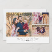 金ゴールド書道大写真メリークリスマスカード シーズンカード (裏面)