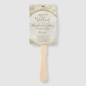 金ゴールド書道結婚式 プログラム ハンドファン (正面)