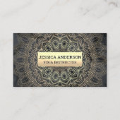 金ゴールド曼荼羅模様 名刺 (正面)