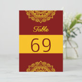 金ゴールド曼荼羅表の番号カード (スタンド正面)