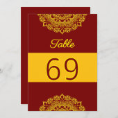 金ゴールド曼荼羅表の番号カード (正面/裏面)