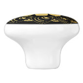 金ゴールド曼荼羅 セラミックノブ (側面)