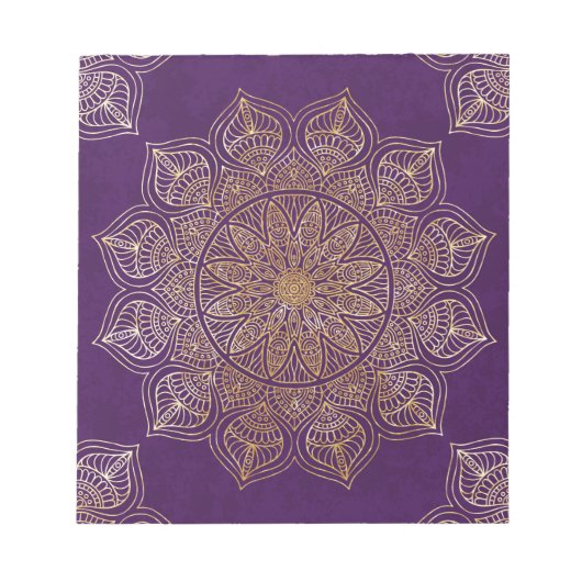 金ゴールド曼荼羅 ノートパッド (正面)