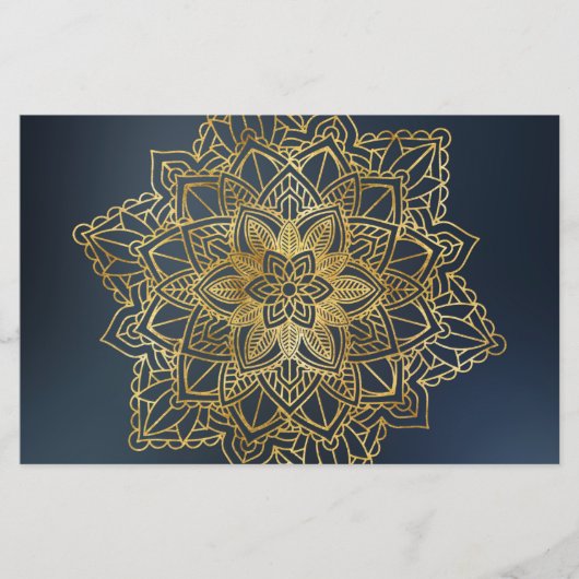 金ゴールド曼荼羅 便箋 (正面)