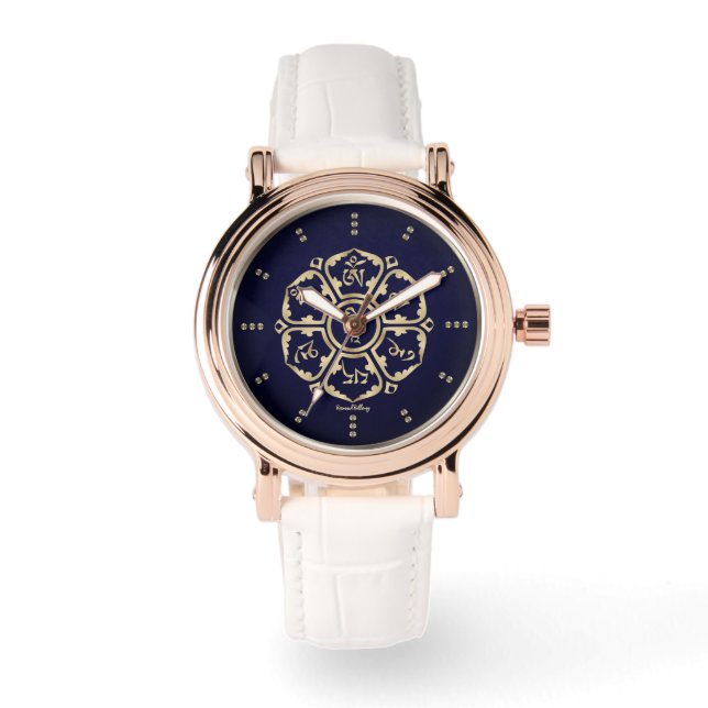 金ゴールド曼荼羅 腕時計 (正面)