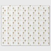 金ゴールド最初の聖餐式を渡る ラッピングペーパー (フラット)