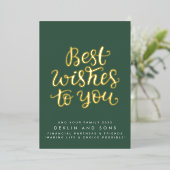 金ゴールド最高のお父様のご家族へ 箔シーズンカード (立ち正面)