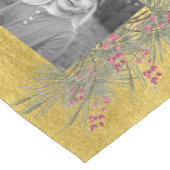 金ゴールド最高のギフト常にコラージュ写真クリスマス ミディアムテーブルランナー (コーナー)