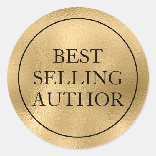 金ゴールド最高の販売作家 ラウンドシール (正面)