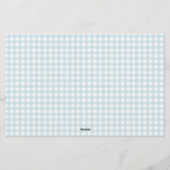 金ゴールド月と星ベビーシャワーアドバイスウィッシュカード 便箋 (裏面)