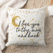 金ゴールド月の紙吹雪 クッション (ブランケット)