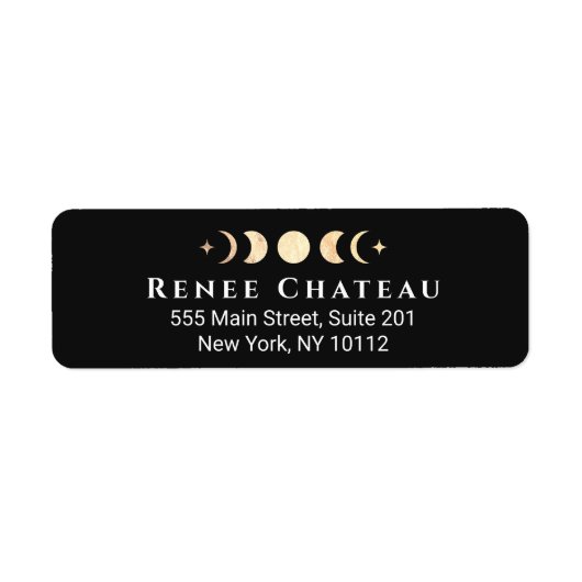 金ゴールド月面相エネルギーヒーラー ラベル (正面)