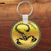 金ゴールド有毒猛毒 キーホルダー (正面)