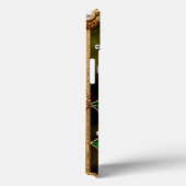 金ゴールド枠の青いアジサイ華美ズ Case-Mate iPhoneケース (裏面 / 右)