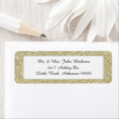 金ゴールド枠カスタム差出人住所ラベル2 ラベル (インサイチュ)