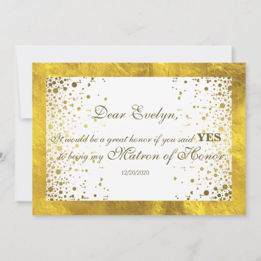金ゴールド枠紙吹雪は俺の名誉の宝庫だ 招待状 (裏面)