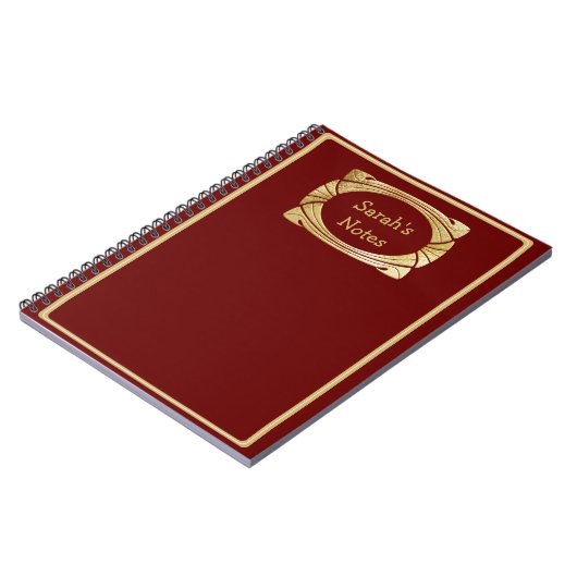 金ゴールド枠華美名板ノートブック ノートブック (左側)