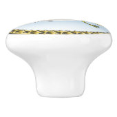 金ゴールド枠飛んでいる付きカモメ セラミックノブ (側面)