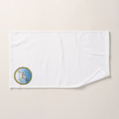 金ゴールド枠飛んでいる付きカモメ バスタオルセット (ハンドタオル)