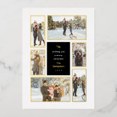 金ゴールド枠6フォトギャラリークリスマス 箔シーズンカード (正面)