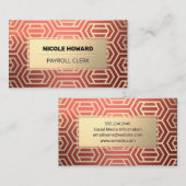 金ゴールド枠 | レッドメタリックブラシ 名刺 (正面/裏面)