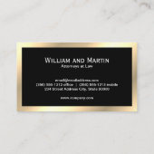 金ゴールド枠 | 幾何学模様 | QRコード名刺 名刺 (裏面)