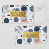 金ゴールド枠 |抽象芸術パタモダンーン 名刺 (正面/裏面)