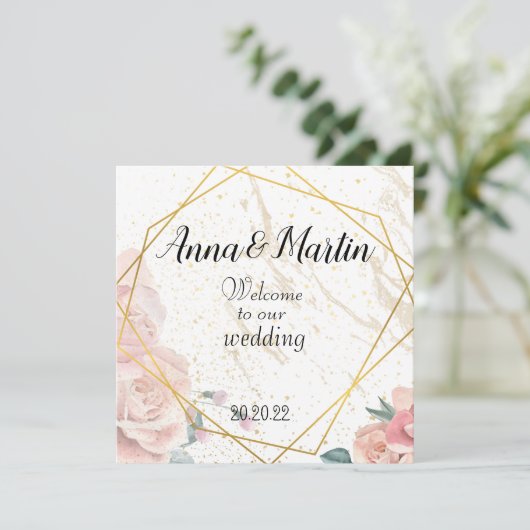 金ゴールド枠 招待状 (スタンド正面)