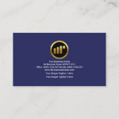 金ゴールド株式グラフ金融投資顧客 名刺 (裏面)