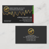 金ゴールド株式投資グラフ財務コンサルタント 名刺 (正面/裏面)