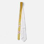 金ゴールド桜着物:: ネクタイ (裏面)