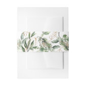 金ゴールド植物ユーカリエレガントグリーンセージ 招待状ベリーバンド (正面例)