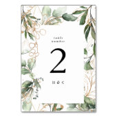 金ゴールド植物ユーカリエレガントライナリーモス テーブルナンバー (裏面)