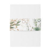 金ゴールド植物ユーカリエレガントライナリーモス 招待状ベリーバンド (裏面例)